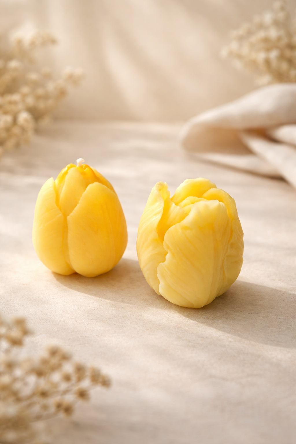 Golden Bloom Rose Bud Candle