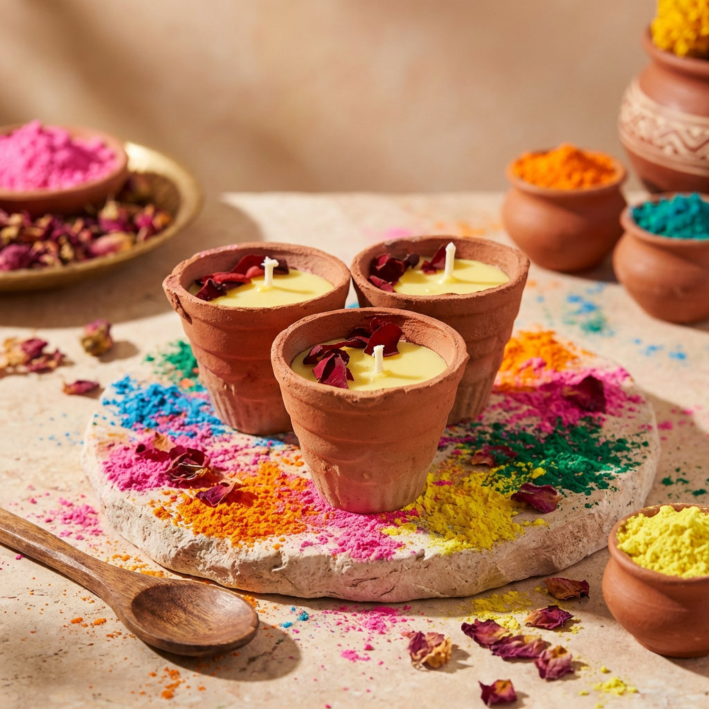 Saffron Thandai Candle