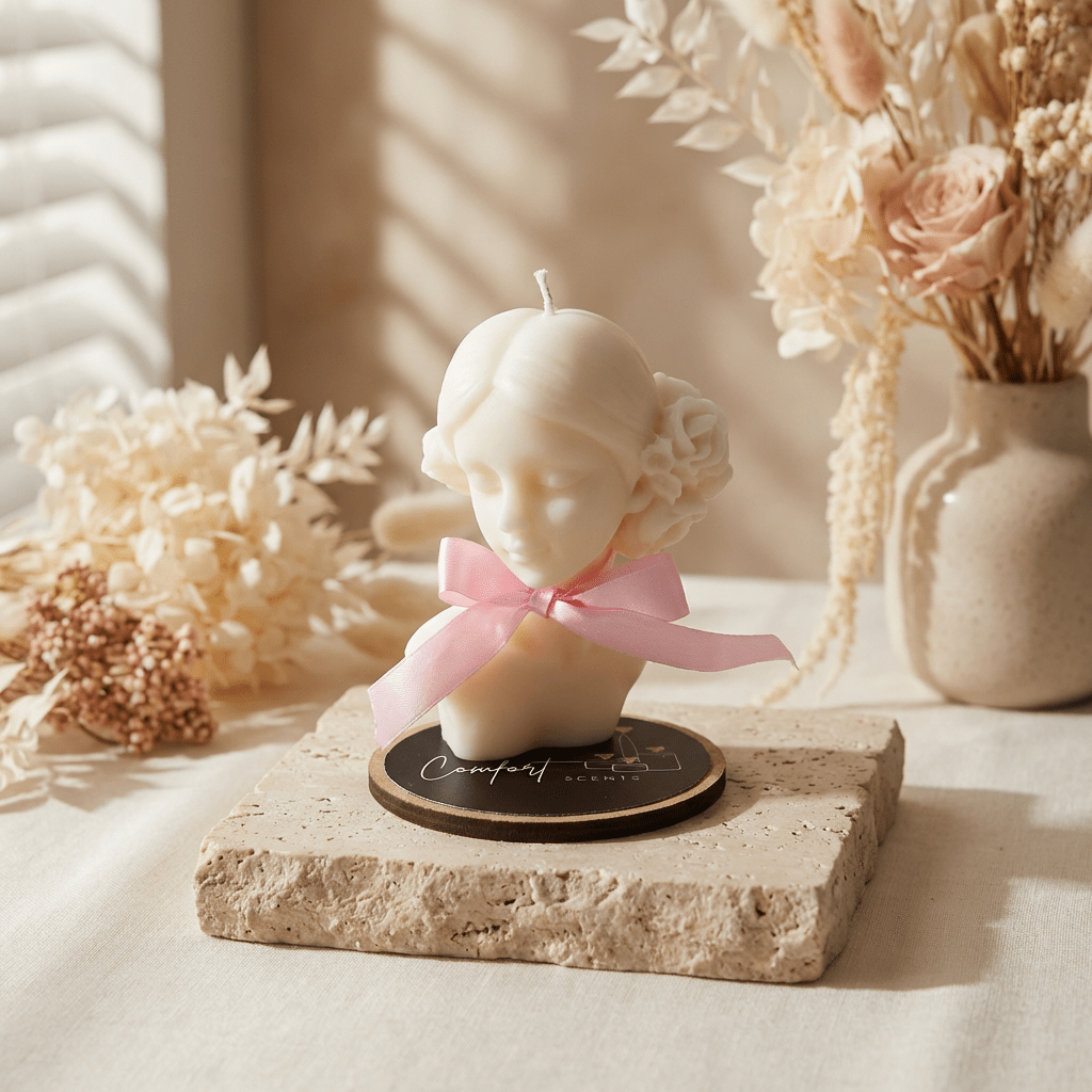 Scented candleComfort ScentsComfortScents ScentedCandles LuxuryCandles HandmadeCandles SoyWaxCandles CozyVibes HomeAesthetic CalmLiving SelfCareRitual SmallBusinessIndia WomenOwn