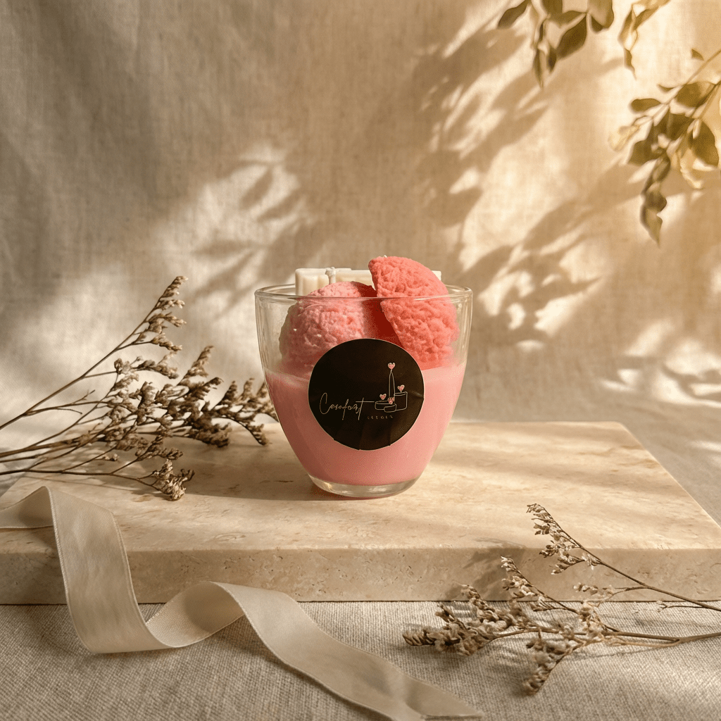 Scented candleComfort ScentsComfortScents ScentedCandles LuxuryCandles HandmadeCandles SoyWaxCandles CozyVibes HomeAesthetic CalmLiving SelfCareRitual SmallBusinessIndia WomenOwn