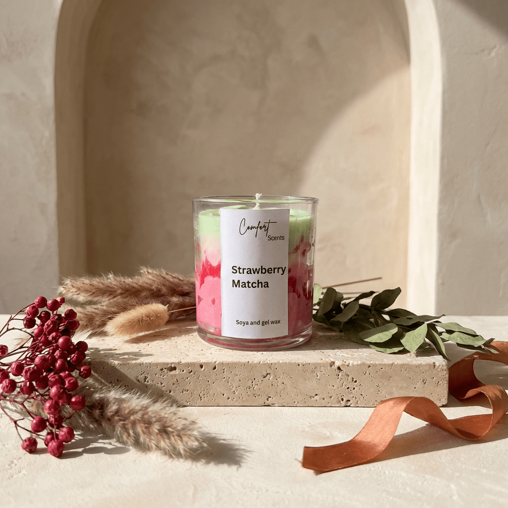 Scented candleComfort ScentsComfortScents ScentedCandles LuxuryCandles HandmadeCandles SoyWaxCandles CozyVibes HomeAesthetic CalmLiving SelfCareRitual SmallBusinessIndia WomenOwn